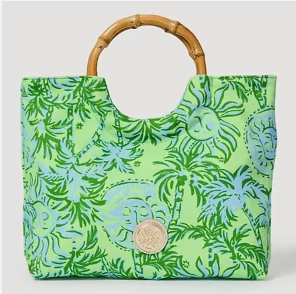 Lilly Pultizer Bamboo Handbag